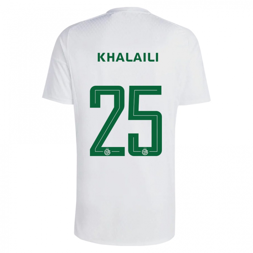 Herren Anan Khalaili #25 Grün Blau Auswärtstrikot Trikot 2023/24 T-Shirt