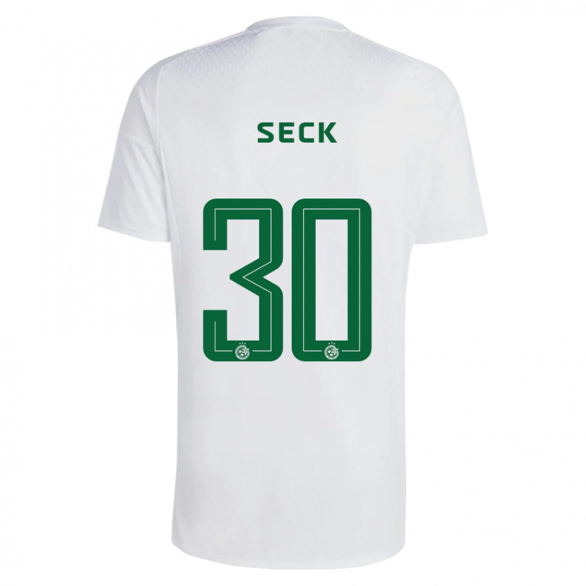 Herren Abdoulaye Seck #30 Grün Blau Auswärtstrikot Trikot 2023/24 T-Shirt