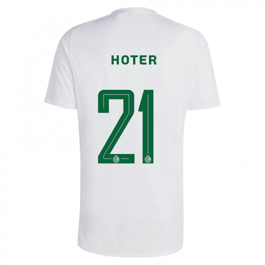 Herren Tavor Hoter #21 Grün Blau Auswärtstrikot Trikot 2023/24 T-Shirt