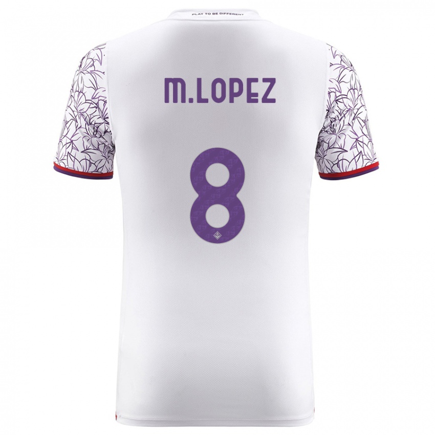 Herren Maxime Lopez #8 Weiß Auswärtstrikot Trikot 2023/24 T-Shirt