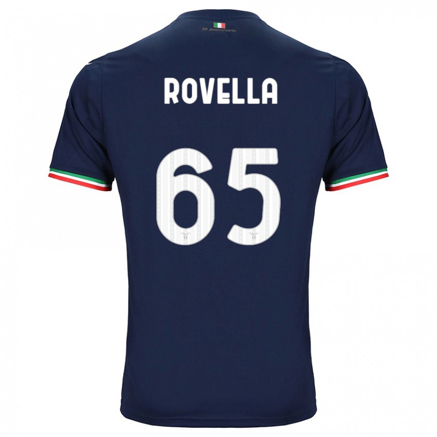 Herren Nicolo Rovella #65 Marine Auswärtstrikot Trikot 2023/24 T-Shirt