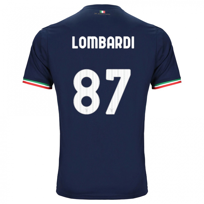 Herren Cristiano Lombardi #87 Marine Auswärtstrikot Trikot 2023/24 T-Shirt