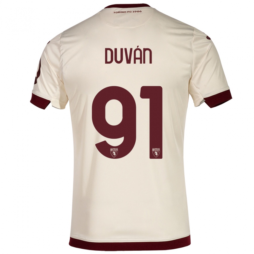 Herren Duvan Zapata #91 Sekt Auswärtstrikot Trikot 2023/24 T-Shirt