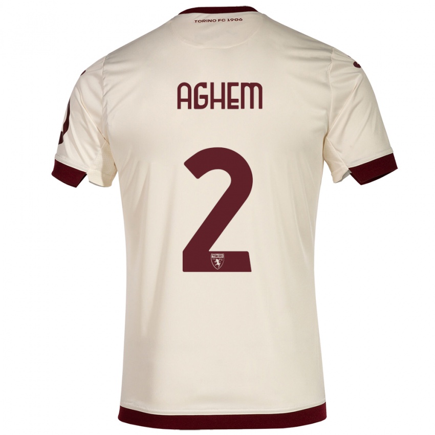 Herren Brigitta Aghem #2 Sekt Auswärtstrikot Trikot 2023/24 T-Shirt