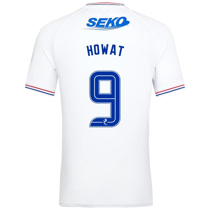 Herren Kirsty Howat #9 Weiß Auswärtstrikot Trikot 2023/24 T-Shirt