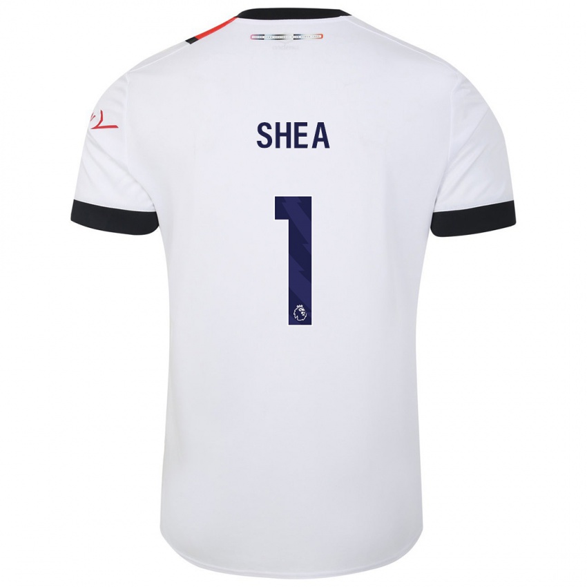 Herren James Shea #1 Weiß Auswärtstrikot Trikot 2023/24 T-Shirt