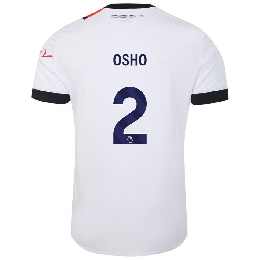 Herren Gabriel Osho #2 Weiß Auswärtstrikot Trikot 2023/24 T-Shirt