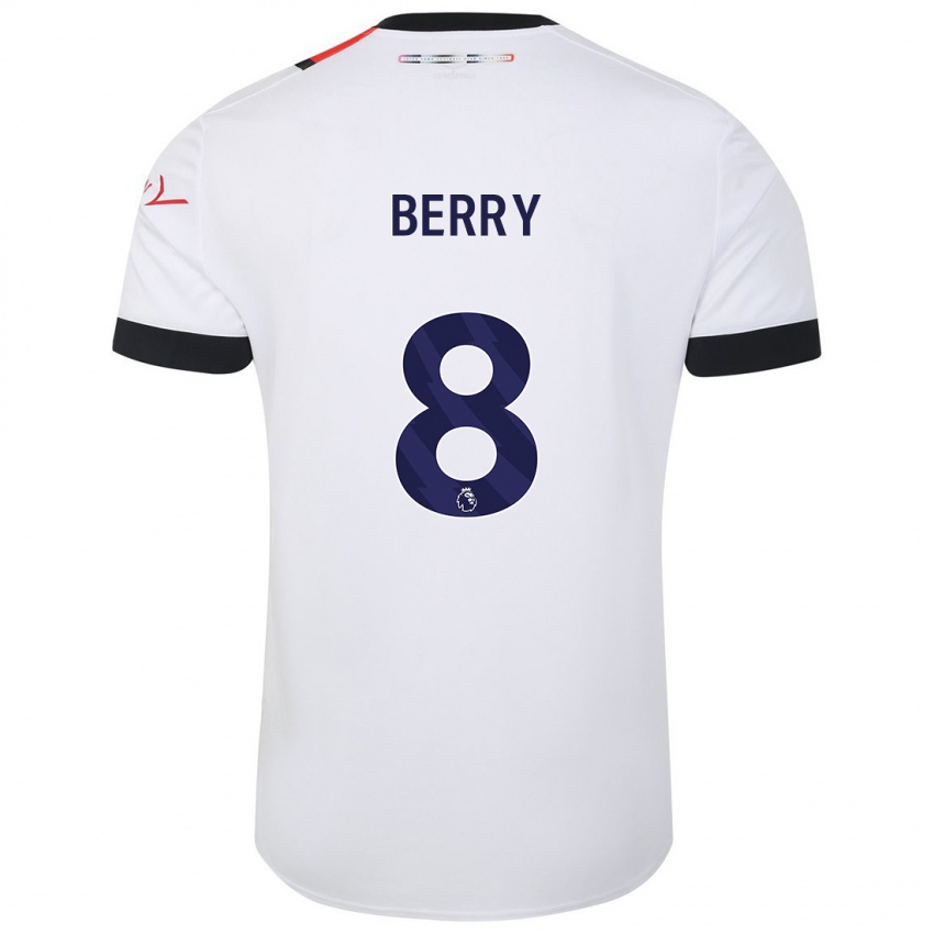 Herren Luke Berry #8 Weiß Auswärtstrikot Trikot 2023/24 T-Shirt