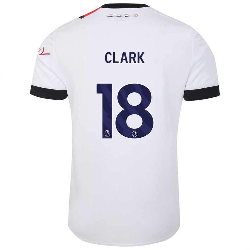 Herren Jordan Clark #18 Weiß Auswärtstrikot Trikot 2023/24 T-Shirt