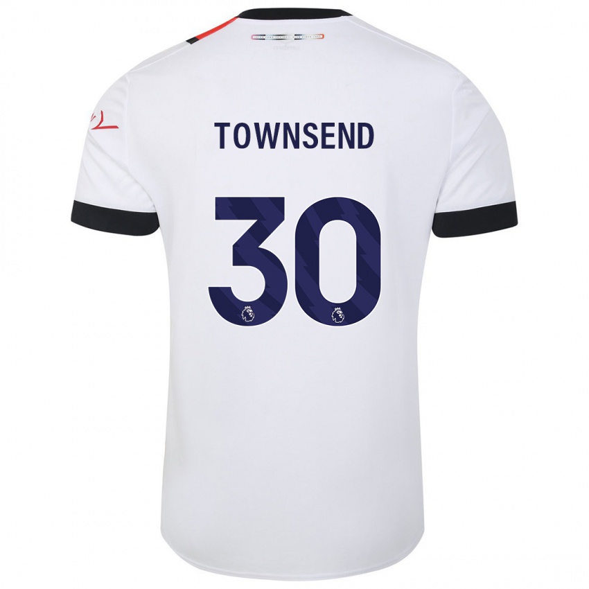 Herren Andros Townsend #30 Weiß Auswärtstrikot Trikot 2023/24 T-Shirt