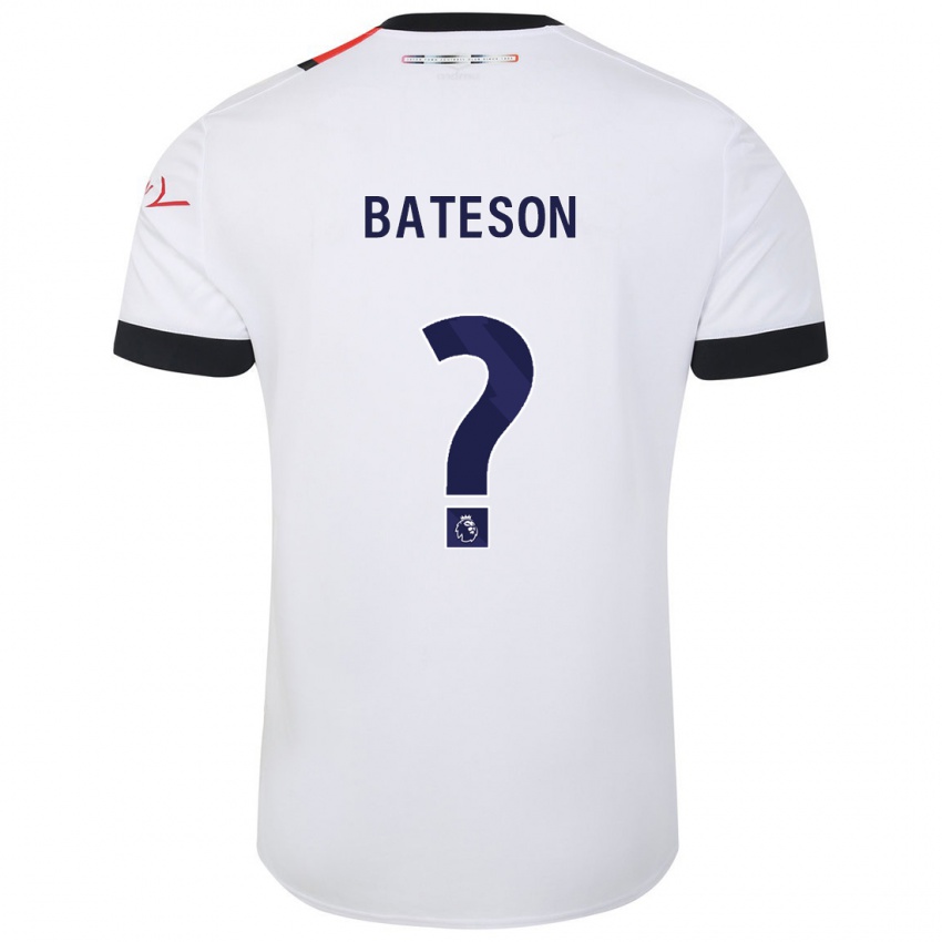 Herren Jack Bateson #0 Weiß Auswärtstrikot Trikot 2023/24 T-Shirt