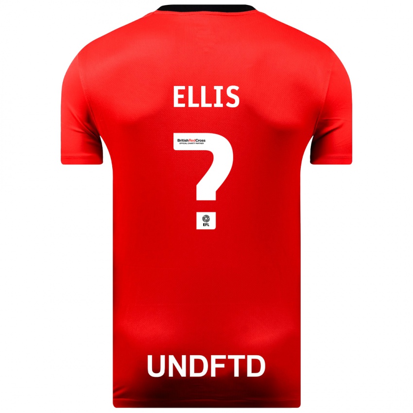 Herren O'shea Ellis #0 Rot Auswärtstrikot Trikot 2023/24 T-Shirt