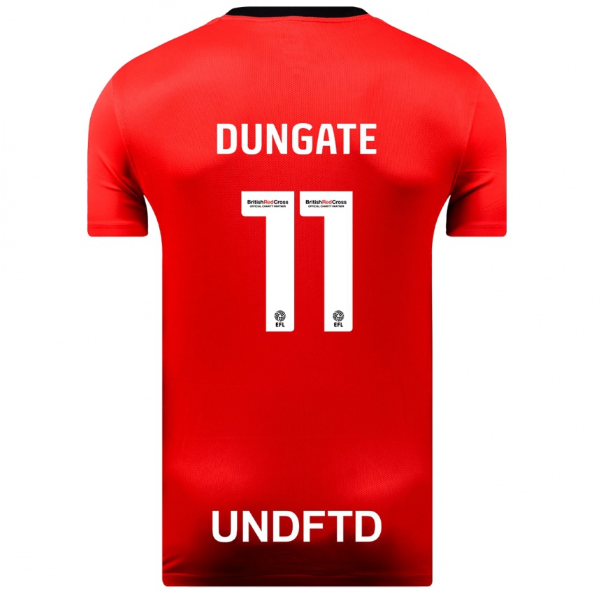 Herren Katie Dungate #11 Rot Auswärtstrikot Trikot 2023/24 T-Shirt