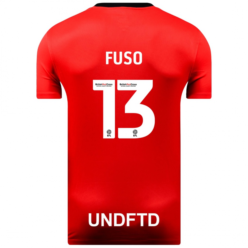 Herren Ivana Fuso #13 Rot Auswärtstrikot Trikot 2023/24 T-Shirt