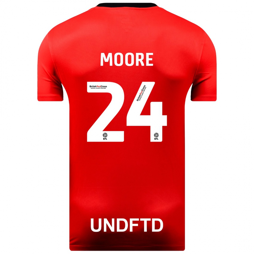 Herren Jade Ellis Moore #24 Rot Auswärtstrikot Trikot 2023/24 T-Shirt