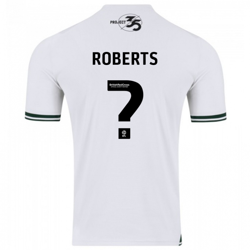 Herren Caleb Roberts #0 Weiß Auswärtstrikot Trikot 2023/24 T-Shirt