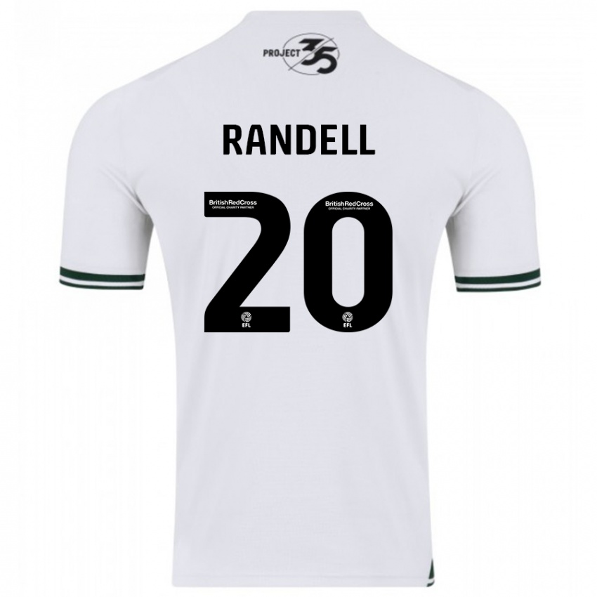 Herren Adam Randell #20 Weiß Auswärtstrikot Trikot 2023/24 T-Shirt