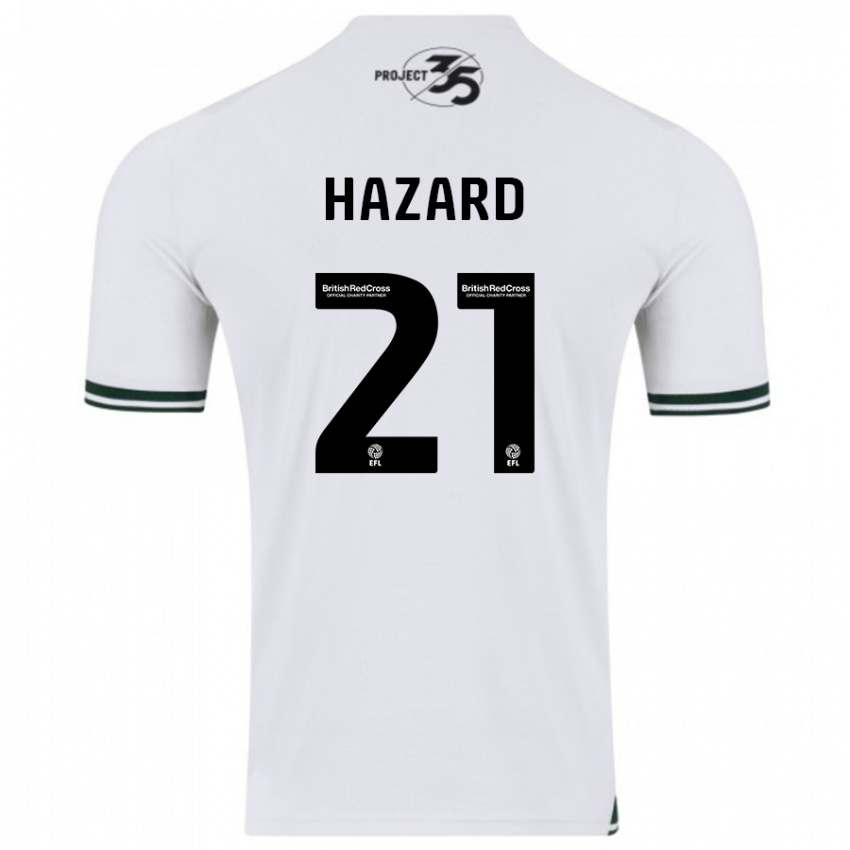 Herren Conor Hazard #21 Weiß Auswärtstrikot Trikot 2023/24 T-Shirt