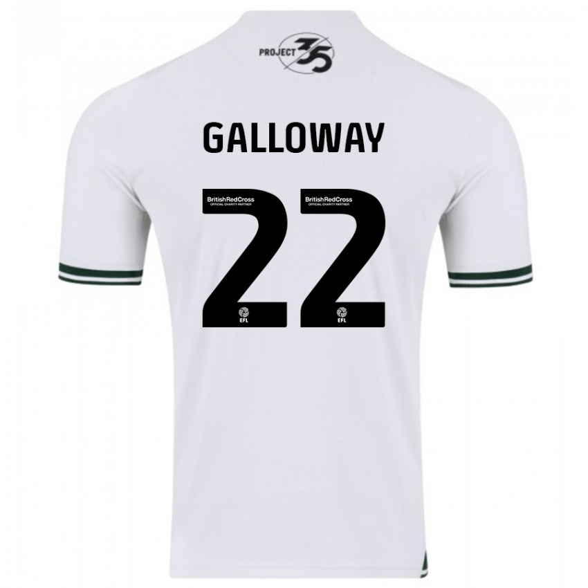 Herren Brendan Galloway #22 Weiß Auswärtstrikot Trikot 2023/24 T-Shirt