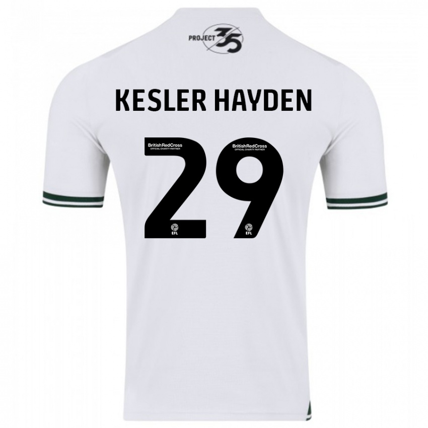 Herren Kaine Kesler-Hayden #29 Weiß Auswärtstrikot Trikot 2023/24 T-Shirt