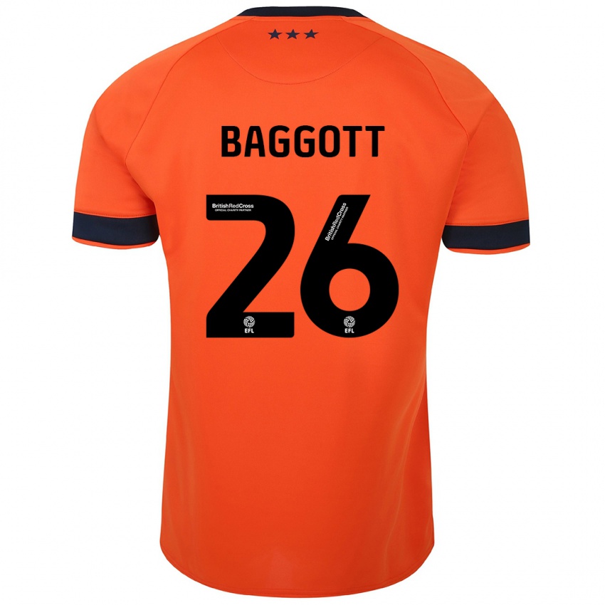 Herren Elkan Baggott #26 Orangefarben Auswärtstrikot Trikot 2023/24 T-Shirt