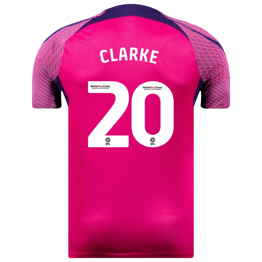 Herren Jack Clarke #20 Lila Auswärtstrikot Trikot 2023/24 T-Shirt