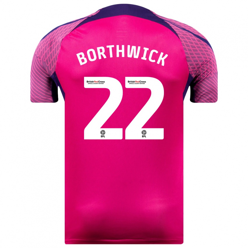 Herren Megan Borthwick #22 Lila Auswärtstrikot Trikot 2023/24 T-Shirt