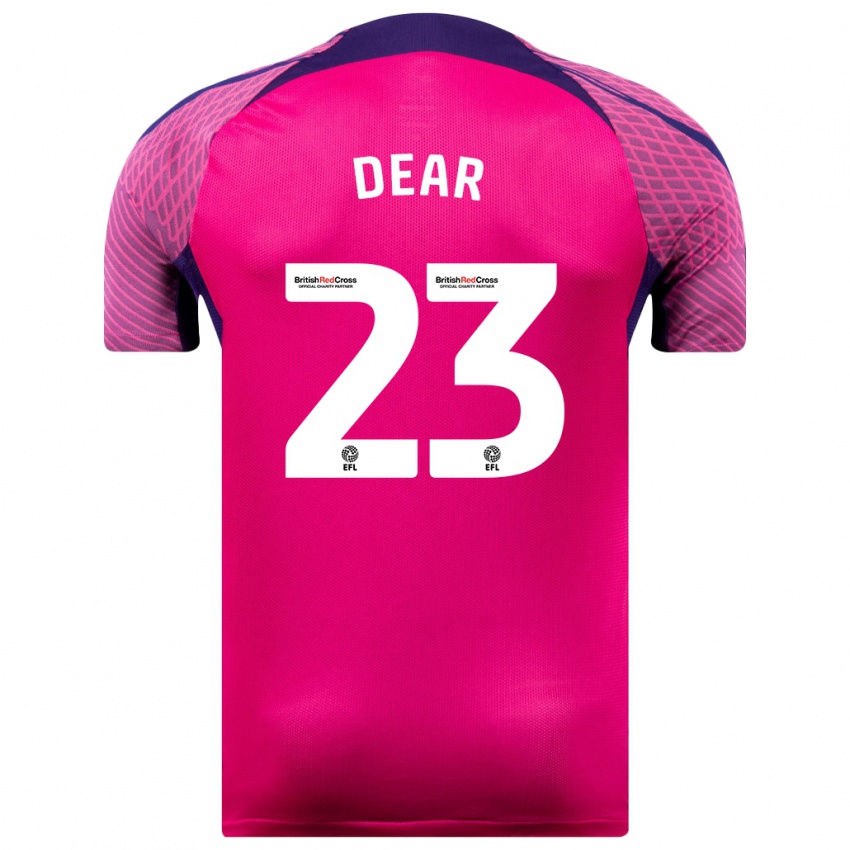 Herren Jenna Dear #23 Lila Auswärtstrikot Trikot 2023/24 T-Shirt