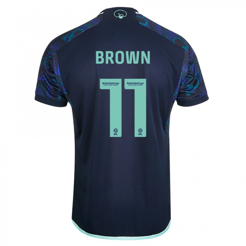 Herren Abbie Brown #11 Blau Auswärtstrikot Trikot 2023/24 T-Shirt