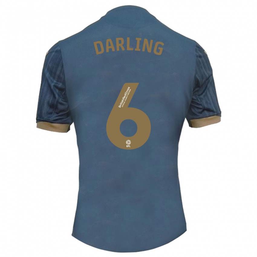 Herren Harry Darling #6 Dunkles Blaugrün Auswärtstrikot Trikot 2023/24 T-Shirt