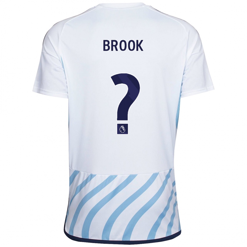Herren Will Brook #0 Weiß Blau Auswärtstrikot Trikot 2023/24 T-Shirt