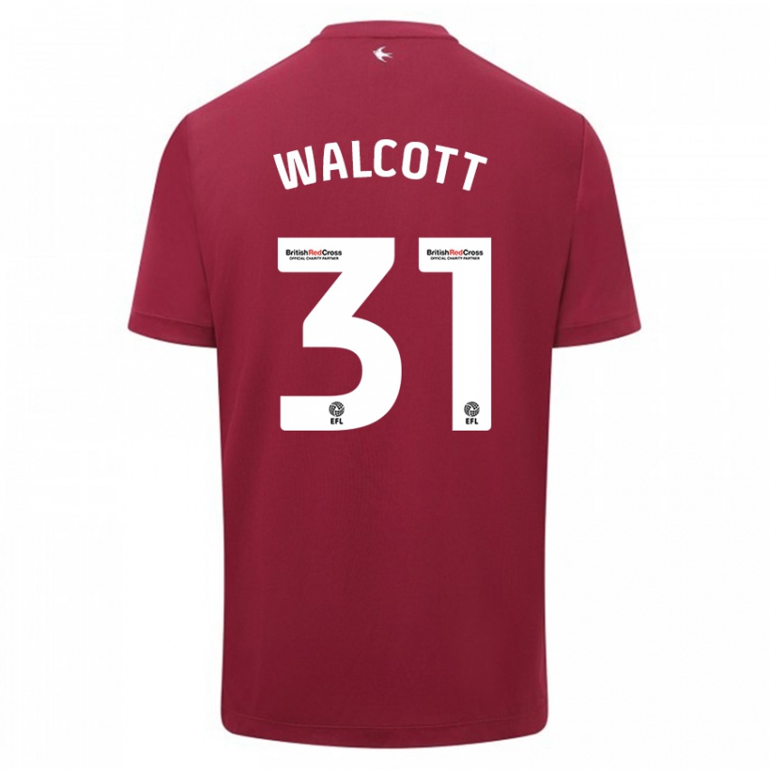 Herren Malachi Fagan Walcott #31 Rot Auswärtstrikot Trikot 2023/24 T-Shirt