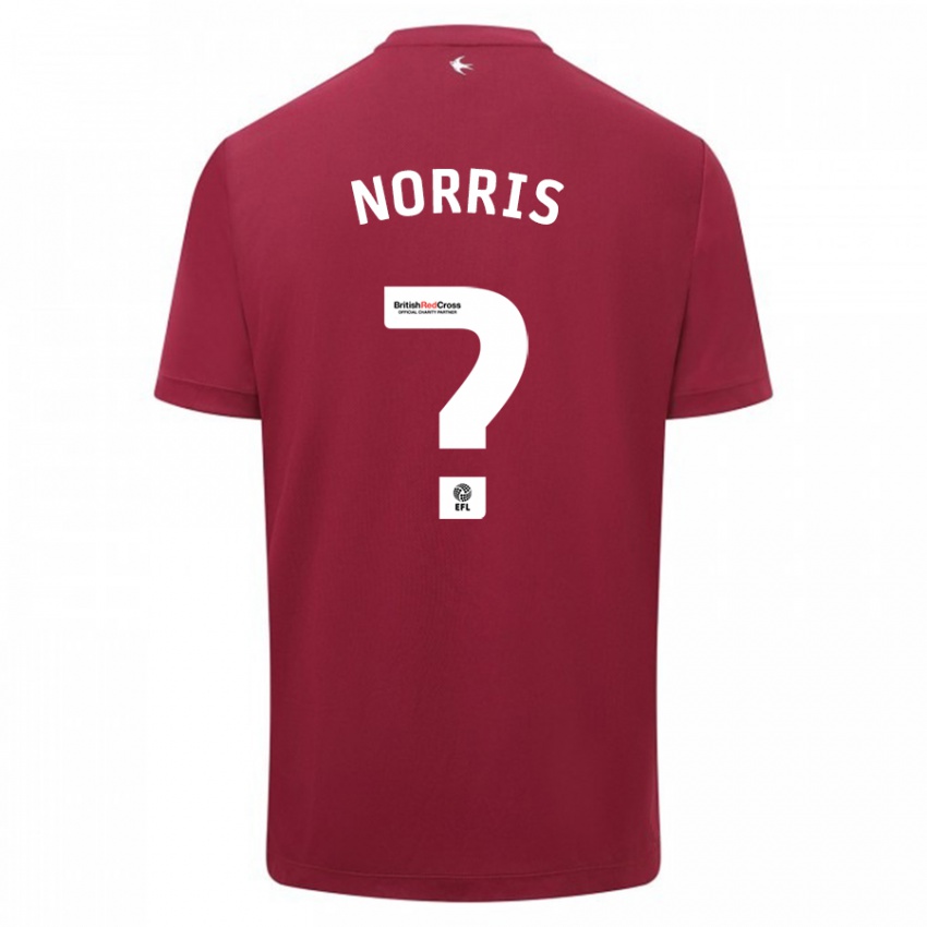 Herren Jacob Norris #0 Rot Auswärtstrikot Trikot 2023/24 T-Shirt