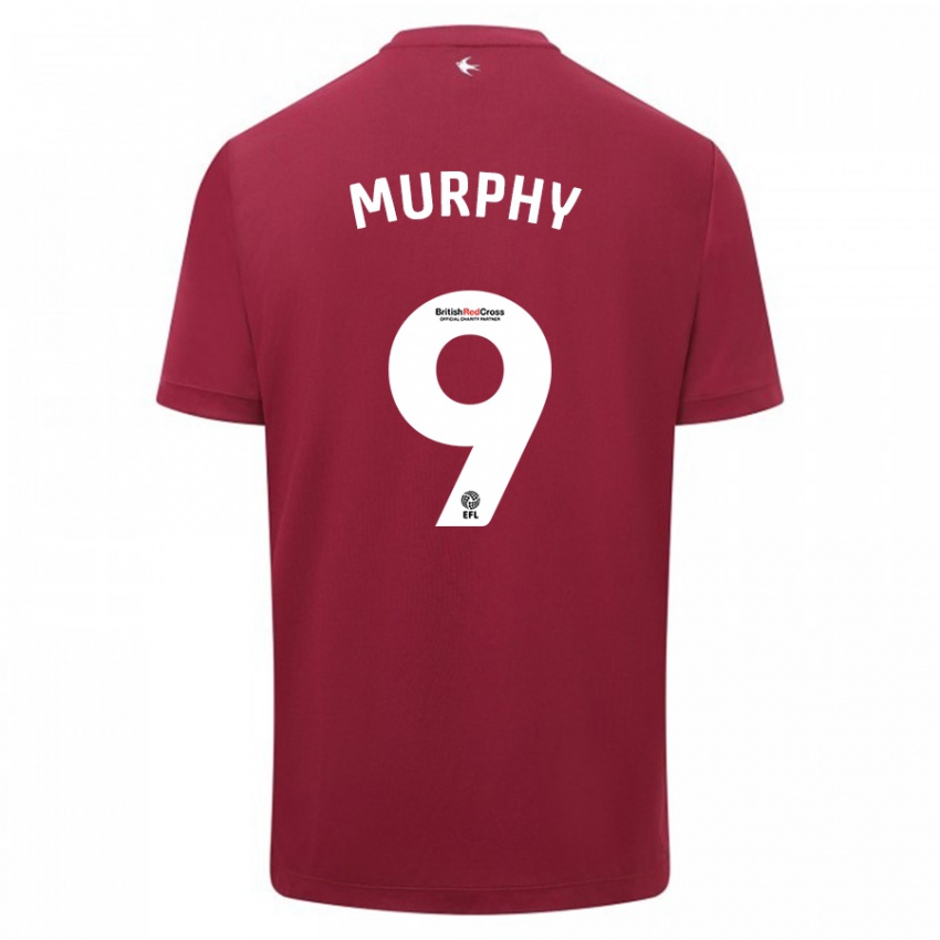 Herren Alana Murphy #9 Rot Auswärtstrikot Trikot 2023/24 T-Shirt