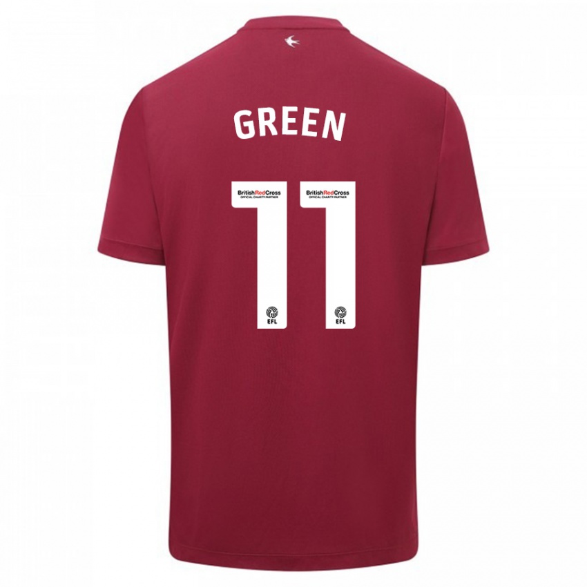 Herren Danielle Green #11 Rot Auswärtstrikot Trikot 2023/24 T-Shirt