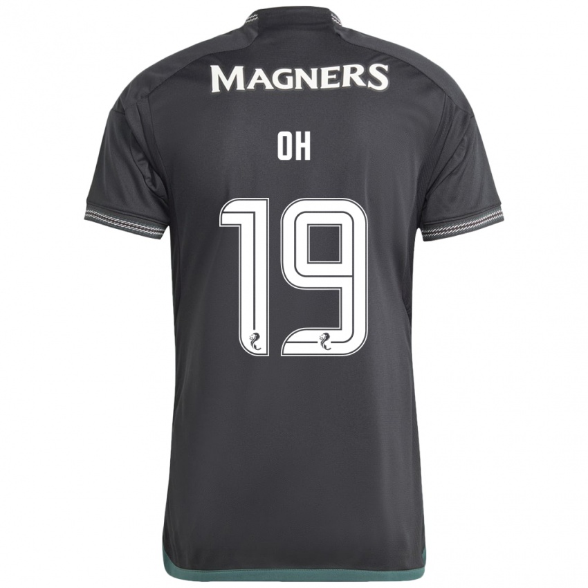 Herren Hyeon-Gyu Oh #19 Schwarz Auswärtstrikot Trikot 2023/24 T-Shirt