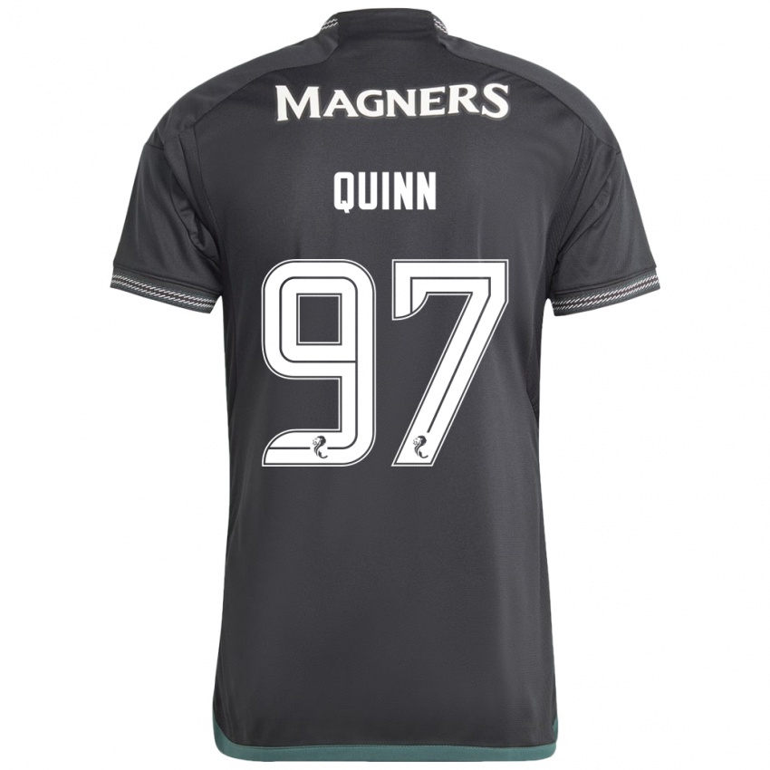 Herren Ben Quinn #97 Schwarz Auswärtstrikot Trikot 2023/24 T-Shirt
