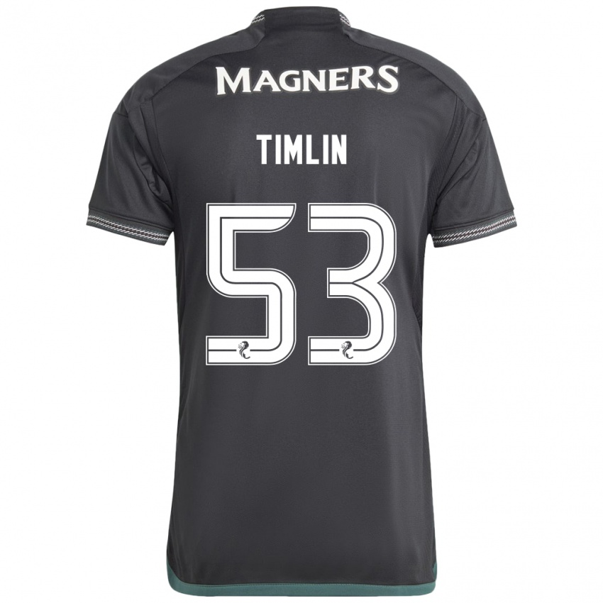 Herren Sophie Timlin #53 Schwarz Auswärtstrikot Trikot 2023/24 T-Shirt