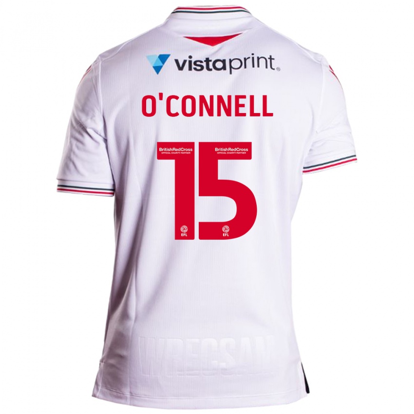 Herren Eoghan O'connell #15 Weiß Auswärtstrikot Trikot 2023/24 T-Shirt