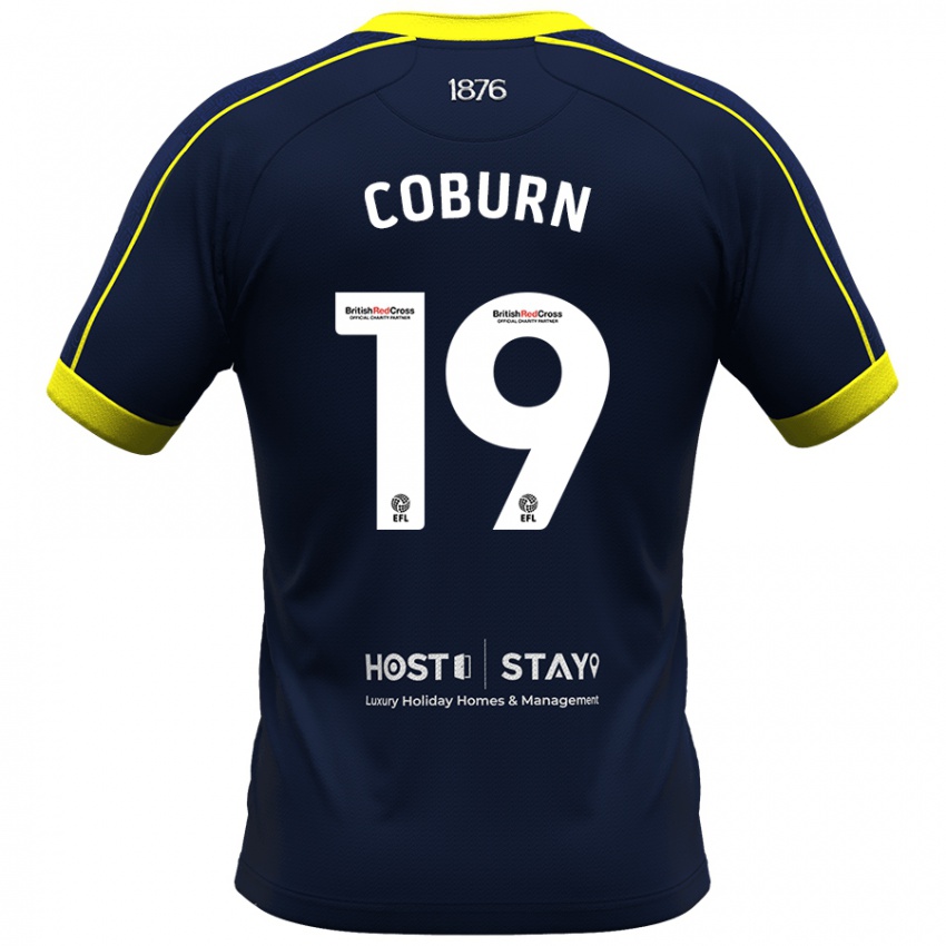 Herren Josh Coburn #19 Marine Auswärtstrikot Trikot 2023/24 T-Shirt