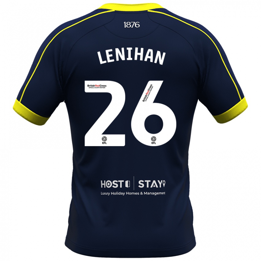 Herren Darragh Lenihan #26 Marine Auswärtstrikot Trikot 2023/24 T-Shirt