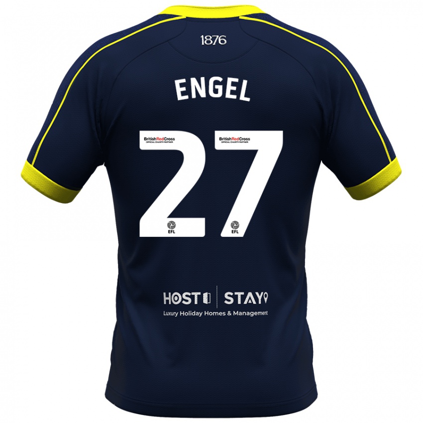 Herren Lukas Engel #27 Marine Auswärtstrikot Trikot 2023/24 T-Shirt