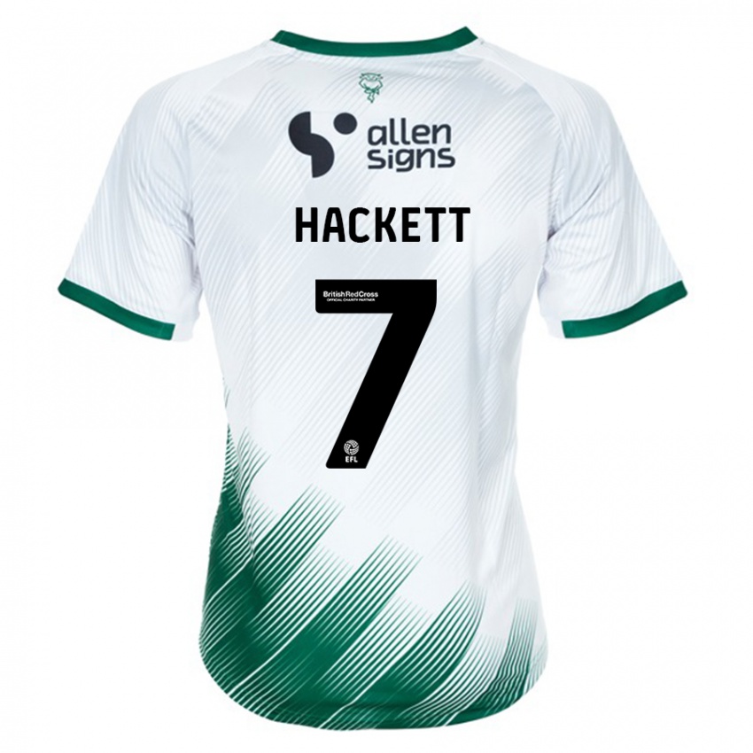 Herren Reeco Hackett #7 Weiß Auswärtstrikot Trikot 2023/24 T-Shirt