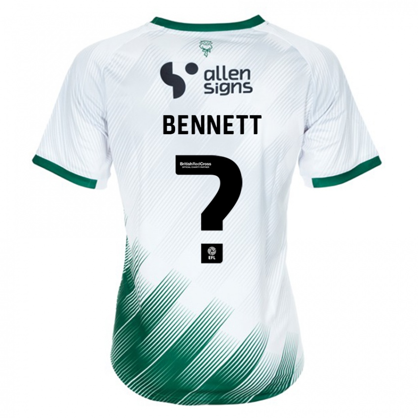 Herren Hugo Bennett #0 Weiß Auswärtstrikot Trikot 2023/24 T-Shirt