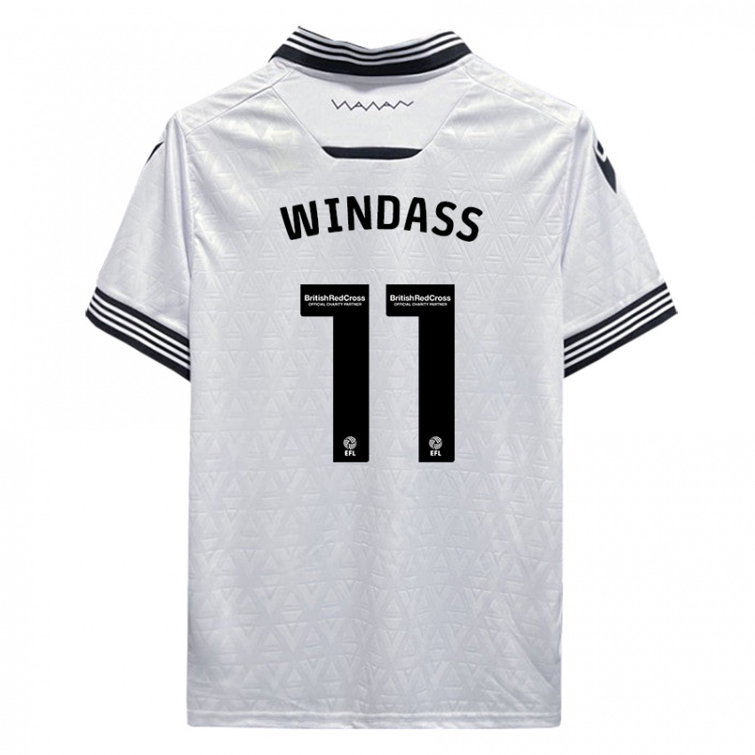 Herren Josh Windass #11 Weiß Auswärtstrikot Trikot 2023/24 T-Shirt