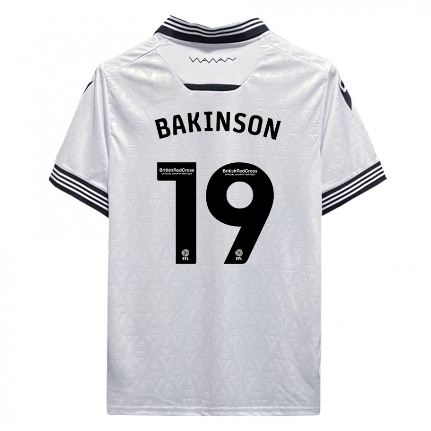 Herren Tyreeq Bakinson #19 Weiß Auswärtstrikot Trikot 2023/24 T-Shirt