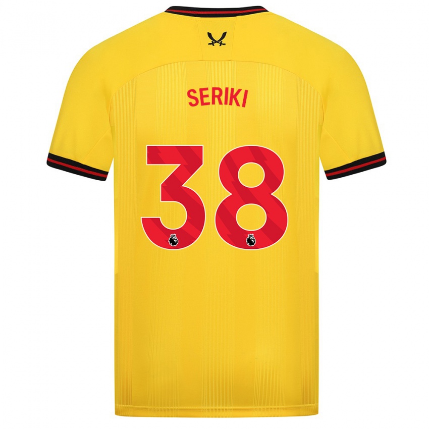 Herren Femi Seriki #38 Gelb Auswärtstrikot Trikot 2023/24 T-Shirt