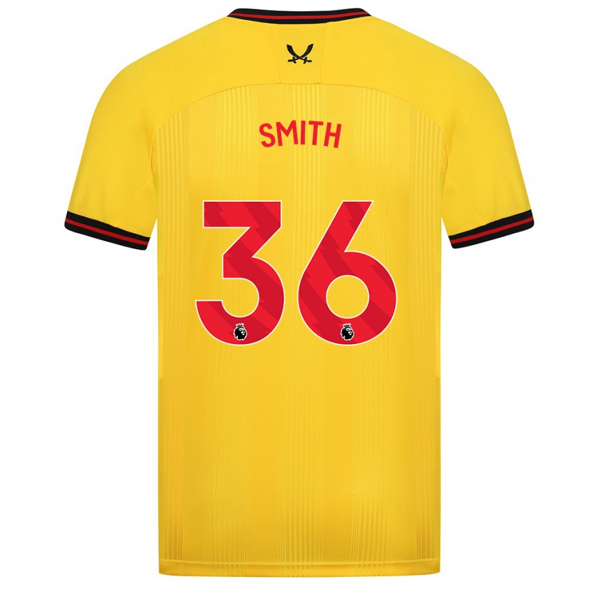 Herren Joshua Smith #36 Gelb Auswärtstrikot Trikot 2023/24 T-Shirt