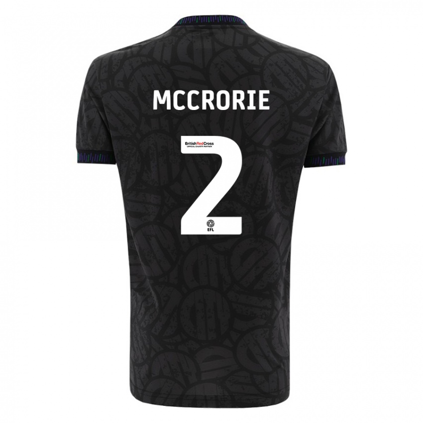 Herren Ross Mccrorie #2 Schwarz Auswärtstrikot Trikot 2023/24 T-Shirt