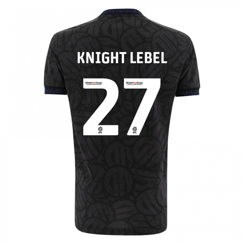 Herren Jamie Knight-Lebel #27 Schwarz Auswärtstrikot Trikot 2023/24 T-Shirt